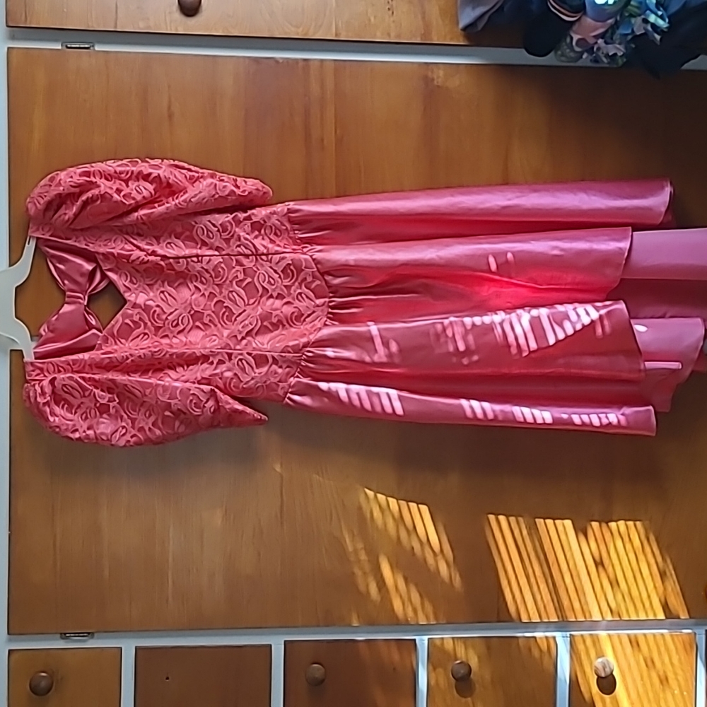 Bridesmaid dress Coral color size 13/14